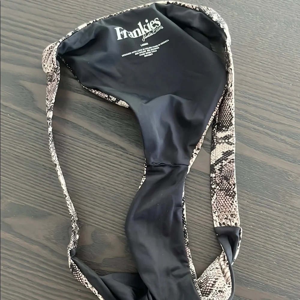 Frankie's Bikinis Snake Print Bikini Bottom